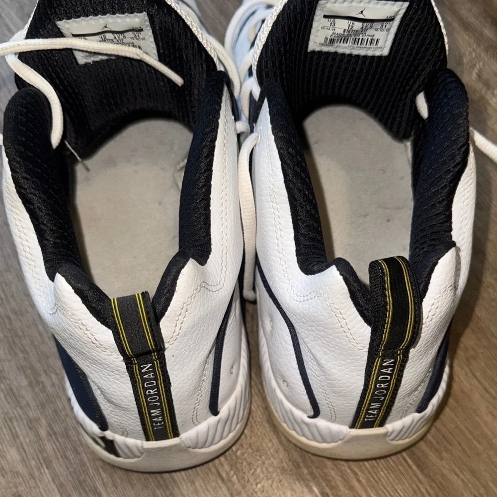 Jordan Size 13 Men’s White and Black Sneakers